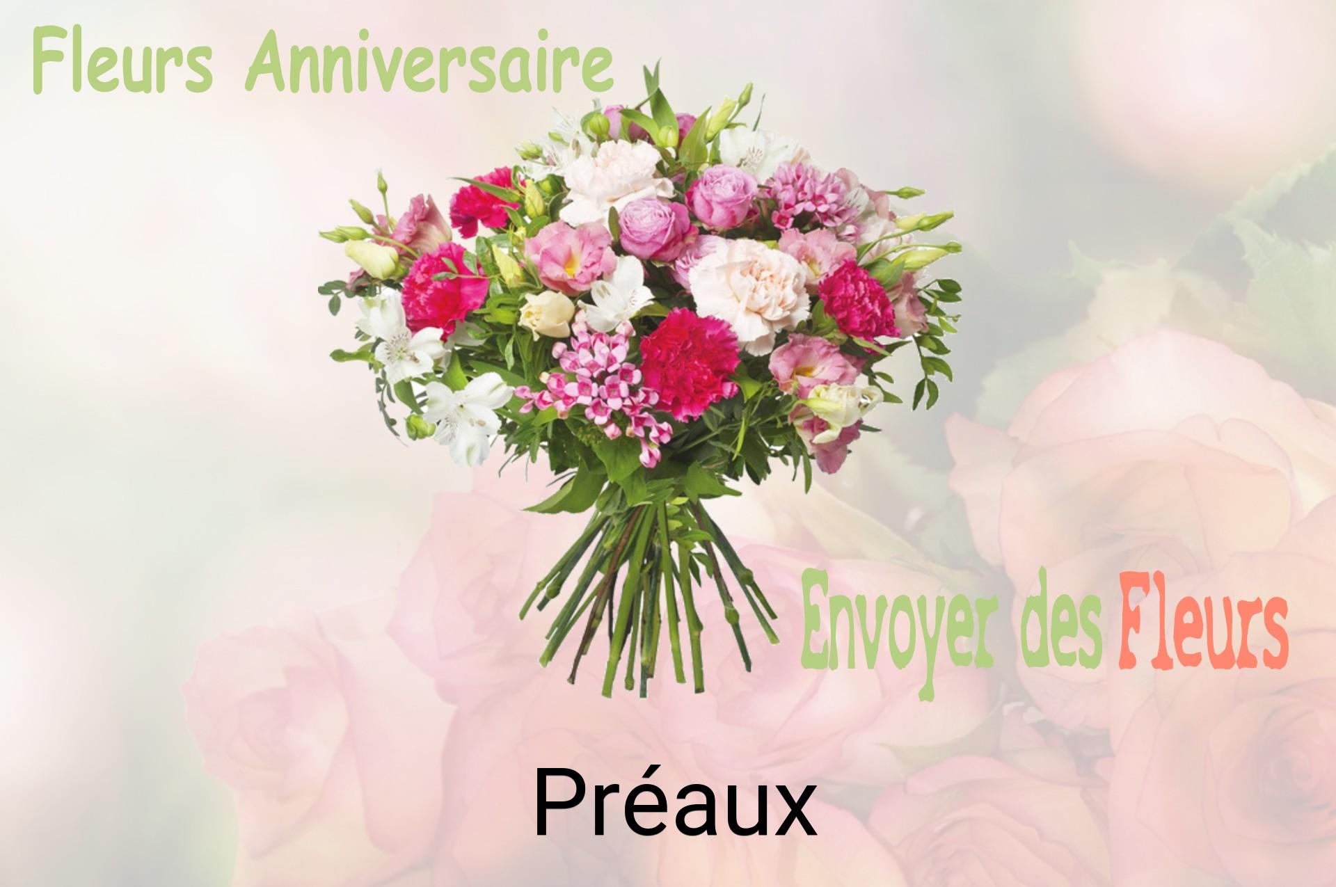 Bouquet de fleurs d’anniversaire livré à Préaux